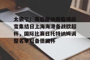 关于太狠了！赛后摩纳哥临场应变集结日上海海港备战欧超杯，国际比赛日托特纳姆调整名单以备德国杯的信息